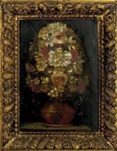 Bouquet De Fleurs Sur Un Entablement by Arnold Frans Rubens