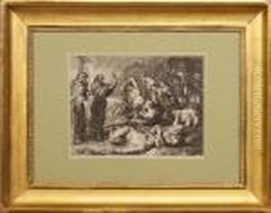 Stampa Da Pietro Paolo Rubens Raffigurante Episodio Biblico