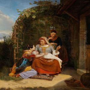 Two Young Italian Girls And A Fortune Teller