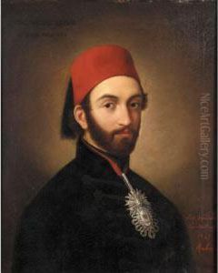 Signed, Dated And Inscribed Peint D""apres Nature/constantinople/1847/rubio L.r., And Titled Abdul Mejid Khan/aetatis Suae Xxv U.l.