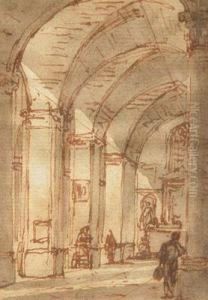 Porticos En Roma. by Pierre Rucole