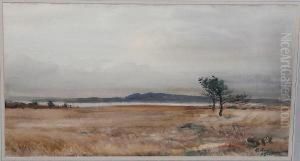 Arne, Dorset Watercolour by Hugh Wright Rudby