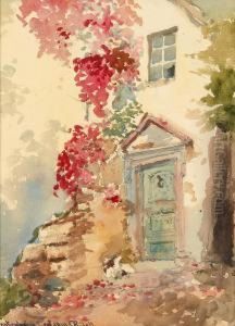 Zwei Aquarelle by Carl Rudell