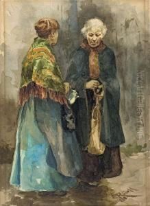 Zwei Marktfrauen by Carl Rudell