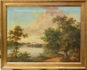 Motiv Av Tyreso Slott. by Thure Gabriel Rudenschold