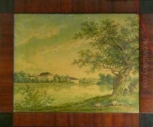 Motiv Av Tyreso Slott. by Thure Gabriel Rudenschold