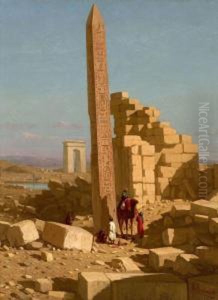 L'obelisque De Thoutmosis Ier A Karnak - view 1
