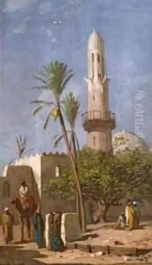 Mosquee Au Caire. by Claude Charles Rudhart