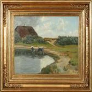 Watering The Cows by Albert Rudinger