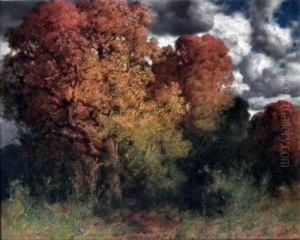 Autumn Trees by Hermann Rudisuhli