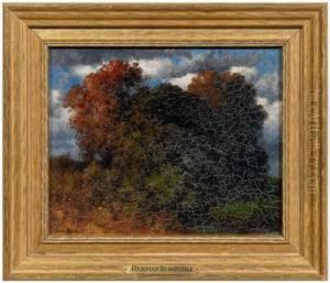 Autumn Landscape by Hermann Rudisuhli