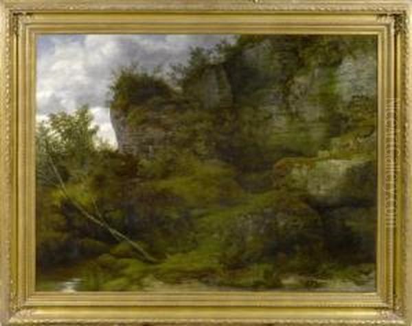 Wooded Landscape With Rocks - view 1