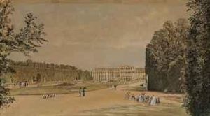 Schonbrunn Palace, Vienna by Rudolf Ritter von Alt