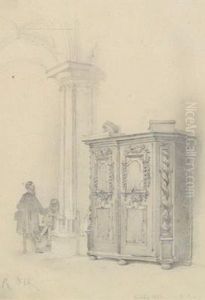 Sakristeikasten Der Modlinger Kirche" by Rudolf Ritter von Alt