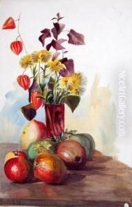 Blumenvase Und Fruchte Blumenvase Und Fruchte