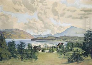 View From Risch Onto The Zug Lake With Rigi