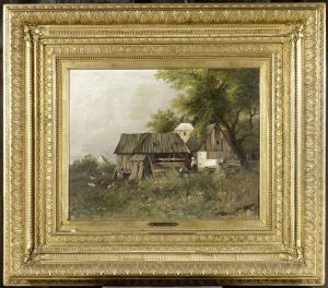 View Of A Farm by Leopold Rugen