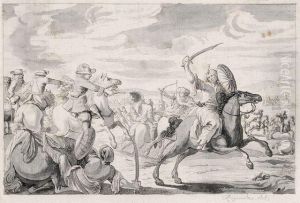 Schlachtenszene by Rugendas, Georg Philipp I