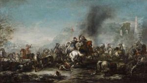 Reitergefecht by Rugendas, Georg Philipp I
