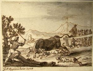 Von Hunden Gejagter Stier Von Hunden Gejagter Stier