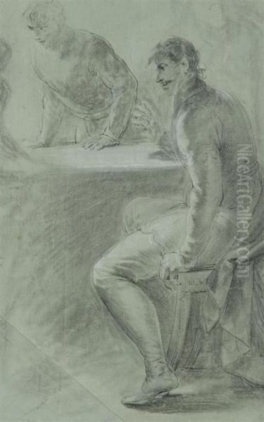 Hommes Discutant Autour D'une Table - view 1
