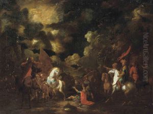 The Conversion Of Saint Paul On The Road To Damascus by Georg Philipp Rugendas I