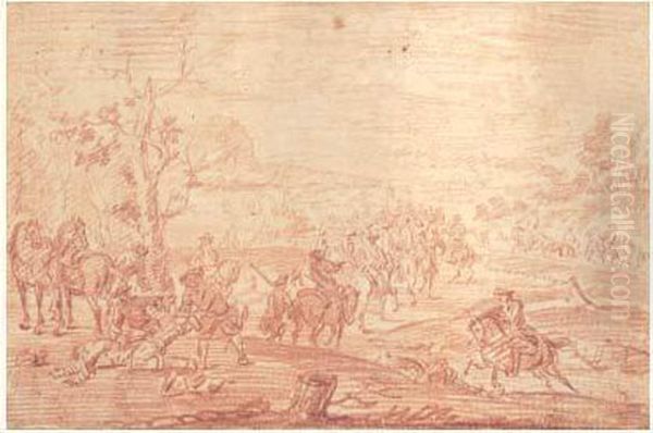 Detachement Militaire, Apres La Bataille - view 1
