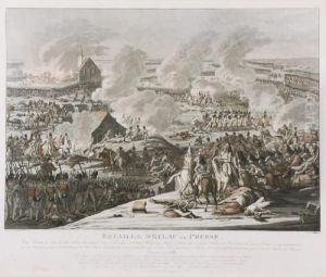 Bataille D'eylau En Prusse by Johann Lorenz Rugendas