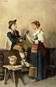 Zangeres En De Jonge Muzikant by Pasquale Ruggiero