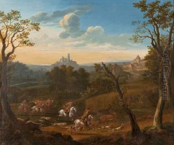 Scene De Chasse A Courre - view 1