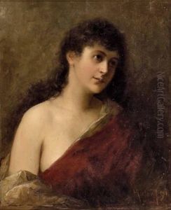 Portrait Einer Jungen Dame by Heinrich Ruland