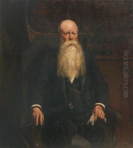 Portrait Of A Bearded Man, Seated by Jules Rullens
