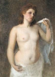 Weiblicherhalbakt by Franz Rumpler