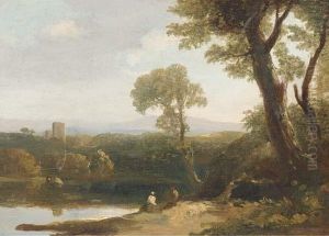 Figures In An Italianate Landscape by Alexander Runciman