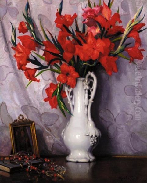 Still Life With Gladioli - view 1