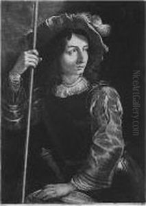 The Standard Bearer (chaloner-smith 5; Hind 4) by Prince Rupert Of The Rhine