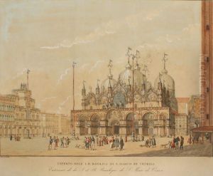 Esterno Della Basilica Di S. Marco Di Venezia by Ladislaus Rupp