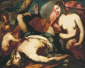 Venus Mourning The Death Of Adonis by Francesco Ruschi