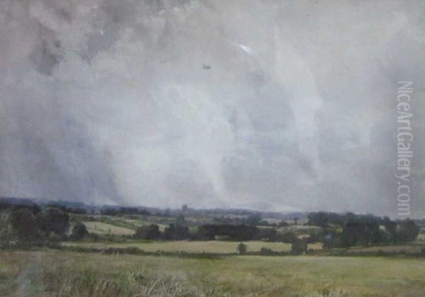 Landscape With Bi-plane - view 1