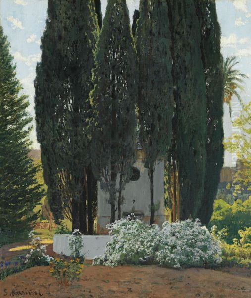 La Fuente De Los Cipreses (the Cypress Fountain) - view 1