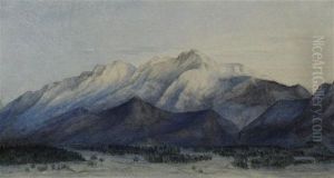 Study Of A Mountain Range by John Ruskin