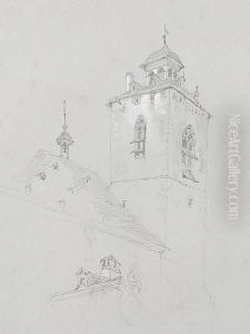 Study Of A Church Tower, Switzerland