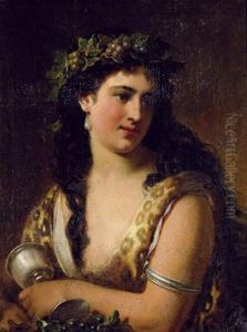 Portrait Einer Manade/bacchantin by Franz, Russ Jnr.