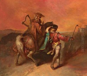 Szene Aus"des Sangers Fluch" Von Ludwig Uhland