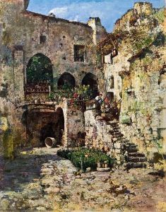 Sonniger Innenhof by Robert Russ