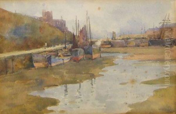Fishing Boats At Scarborough - view 1