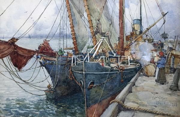 Trawlers In The Harbour, 'port St. Mary', Isle Of Man - view 1