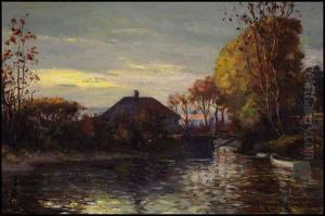 Sunrise On The River by George Horne Russell