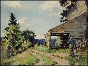 Country Farm by George Horne Russell