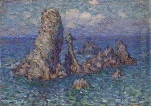 Les Aiguilles De Port Coton, Belle-ile-en-mer by John Peter Russell